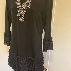 A little Black unique sexy short dress